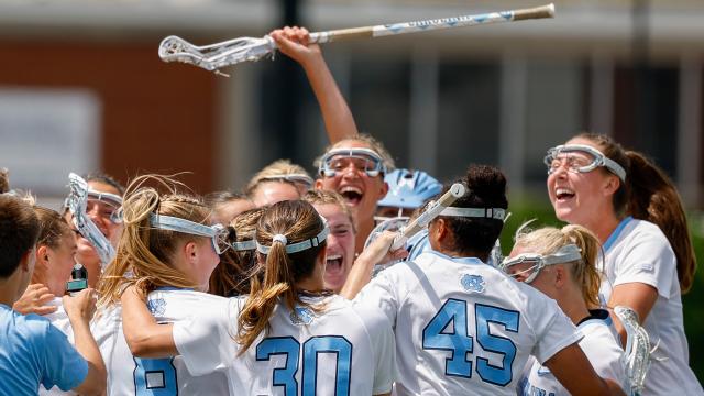 UNC celebrates its ACC championship