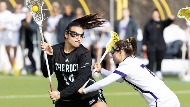 Slippery Rock's Reagan Richeson in action earlier this season against West Chester.