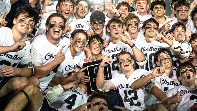Chatham (N.J.) boys' lacrosse celebrates a county championship