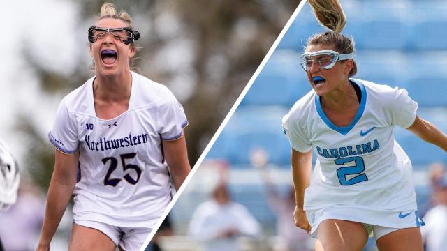 Northwestern's Madison Taylor and UNC's Chloe Humphrey