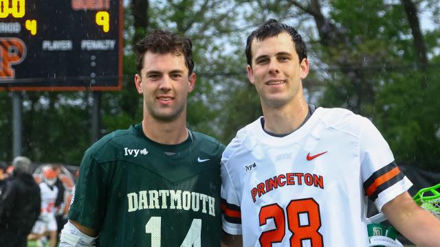 Dartmouth's Will Stahl and Princeton's Jack Stahl