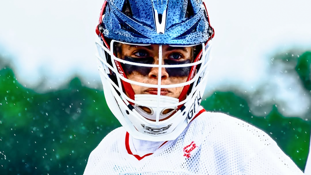 Independence (Va.) boys' lacrosse player pre game