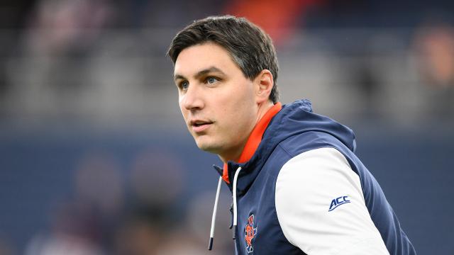 Syracuse defensive coordinator John Odierna during a game against Saint Joseph's at the JMA Wireless Dome