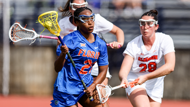 Florida attacker Clark Hamilton in action against Clemson in a game played in Atlanta