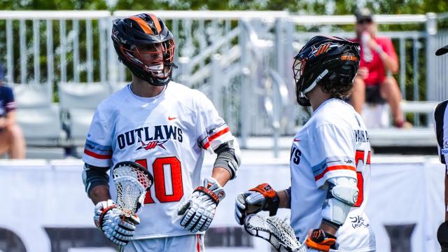Jared Bernhardt and Pat Kavanagh from an earlier game this season