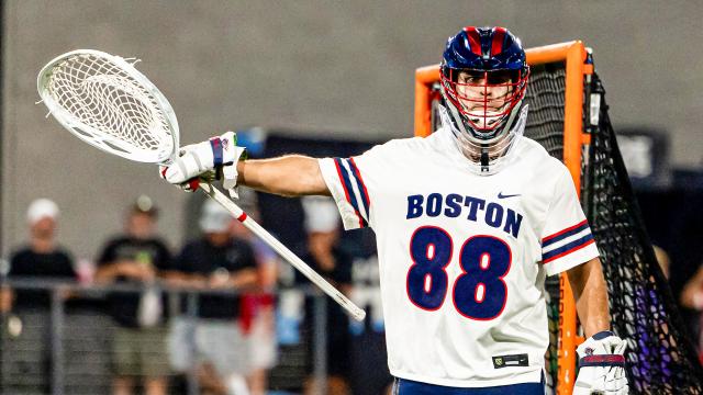 Boston Cannons goalie JC Higginbotham in his first career start
