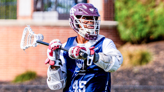 Sanchez Rucker during drills at the USA Lacrosse National Team Development Program National Combine at Tierney Field in Sparks, Md.