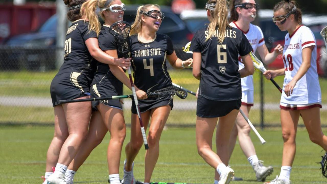 Florida State's club team currently competes in the USA Lacrosse Women's Collegiate Lacrosse Associates (WCLA).