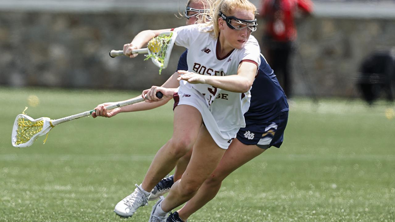 McKenna Davis' emergence was a pleasant surprise for Boston College, which advanced to its sixth straight NCAA final.