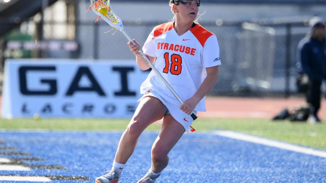 Meaghan Tyrrell leads the ACC with 5.71 points per game.