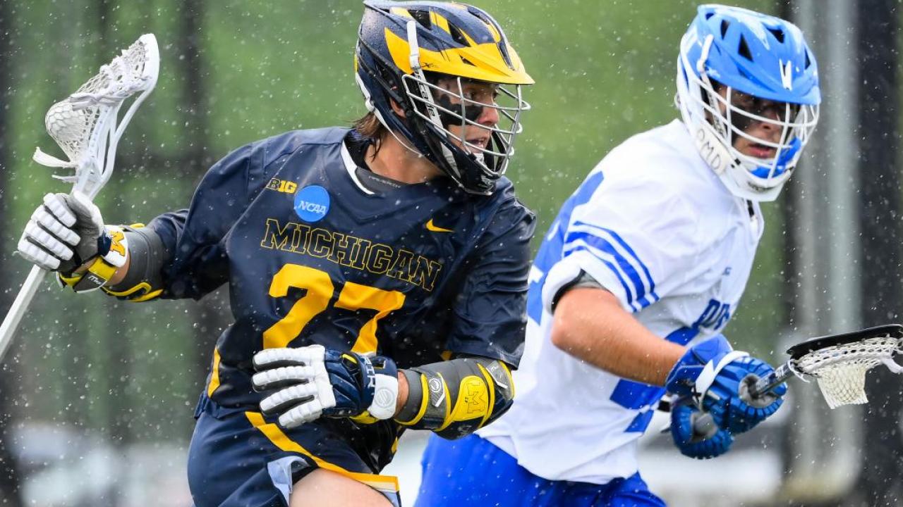 Aidan Mulholland had 11 goals and six assists and started 15 games as a sophomore for Michigan.