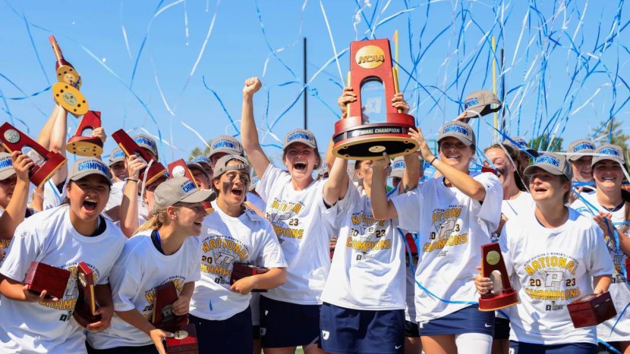 Pace won the NCAA Division II women's lacrosse championship in May.