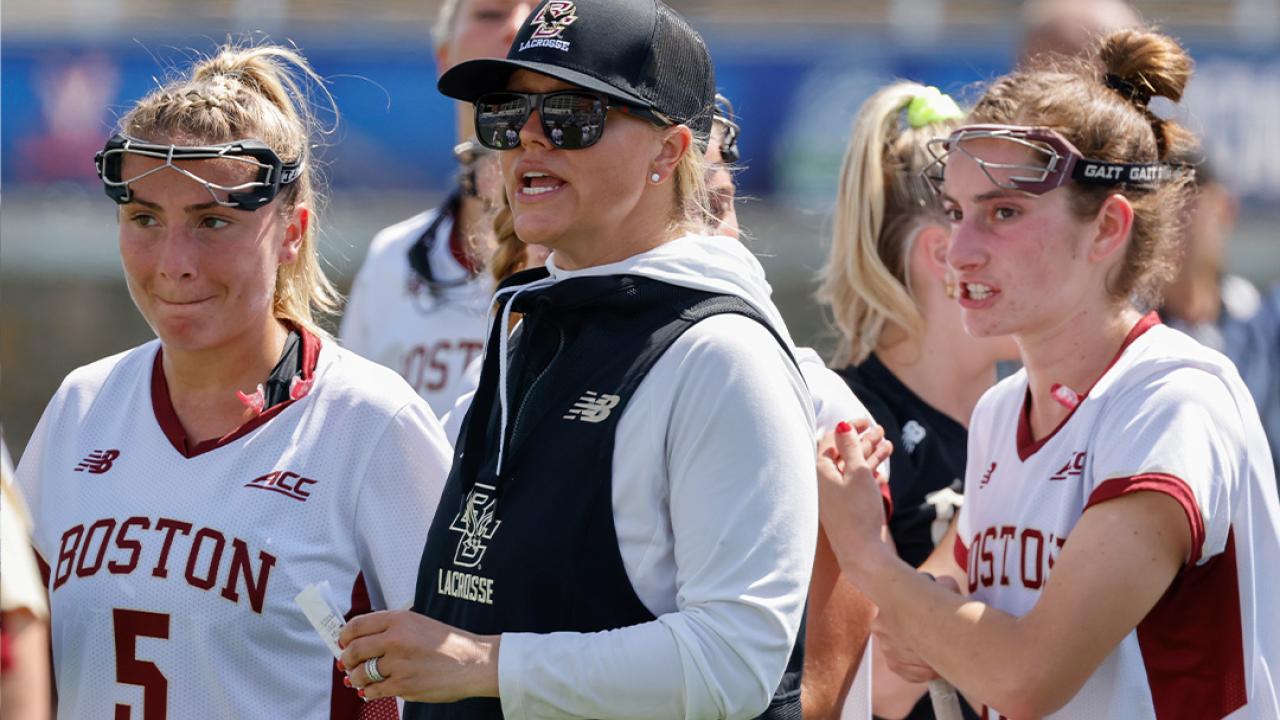 Acacia Walker-Weinstein has guided Boston College to six straight NCAA championship games, winning once in 2021.