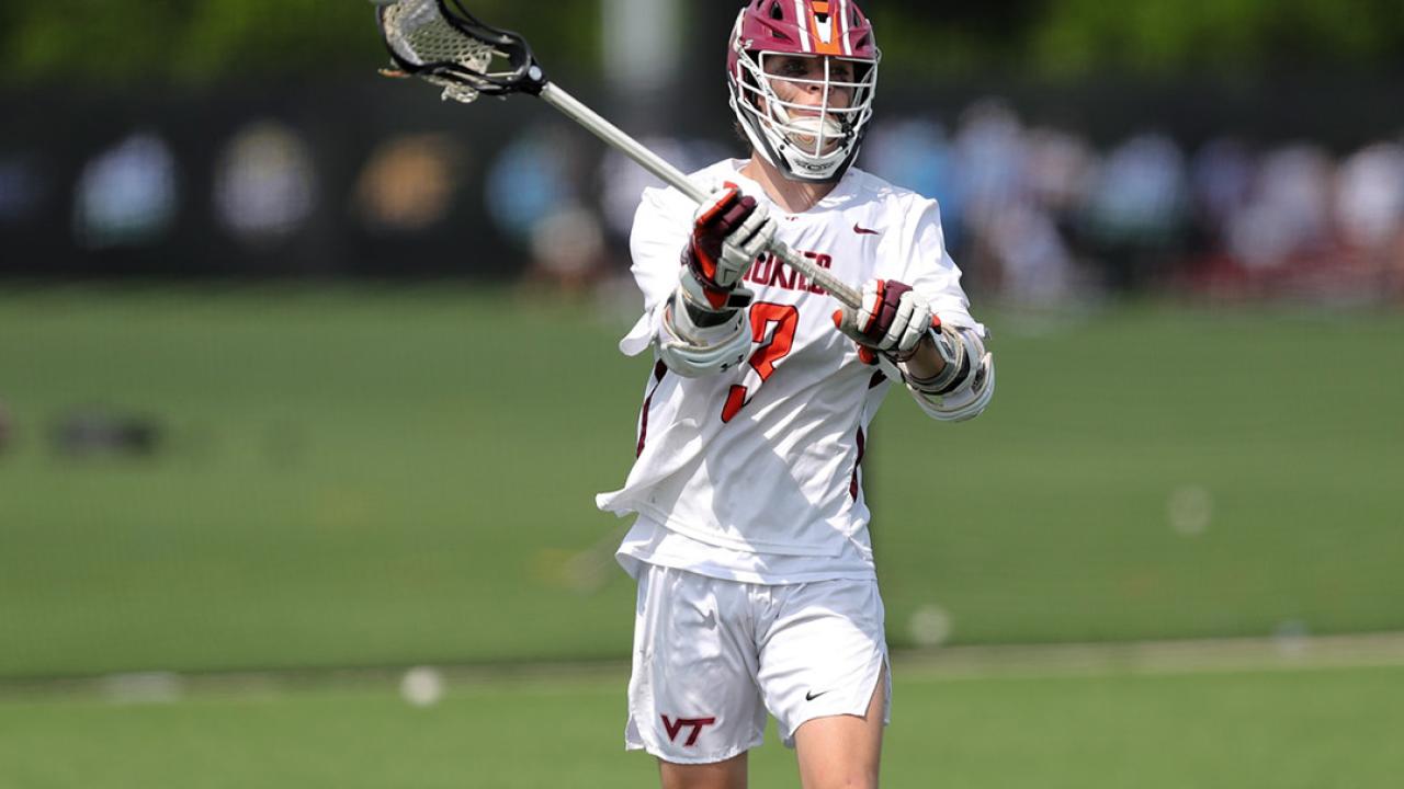 Aidan Smith has 16 goals and seven assists in Virginia Tech's 5-0 start.