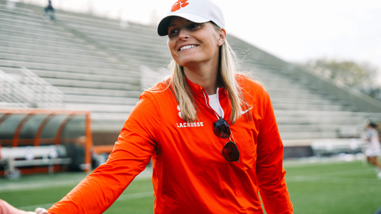 Allison Kwolek is the head women's lacrosse coach at Clemson.