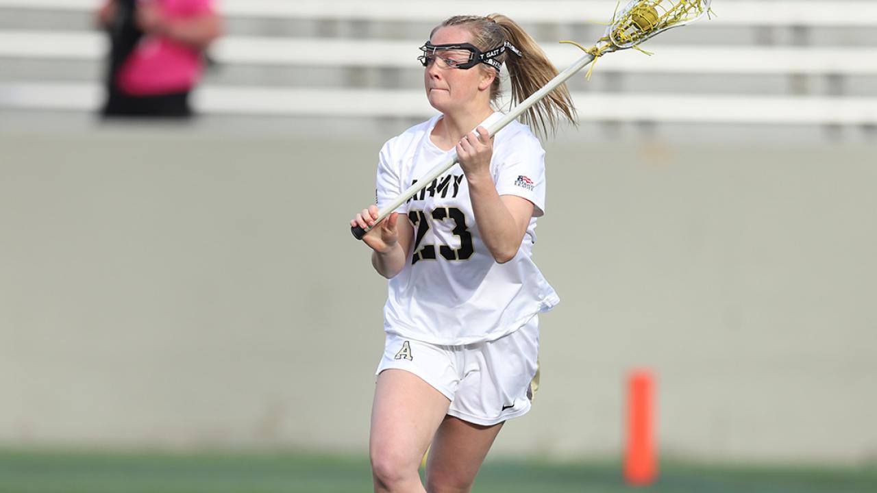 Allison Reilly recorded 12 points in a rivalry win over Navy.