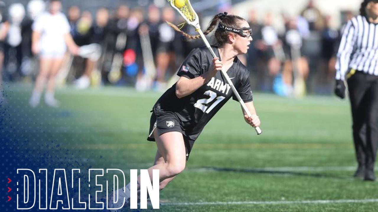 Brigid Duffy scored five goals in her second career game, an upset win over Jacksonville. (Photo courtesy of Army Athletics)