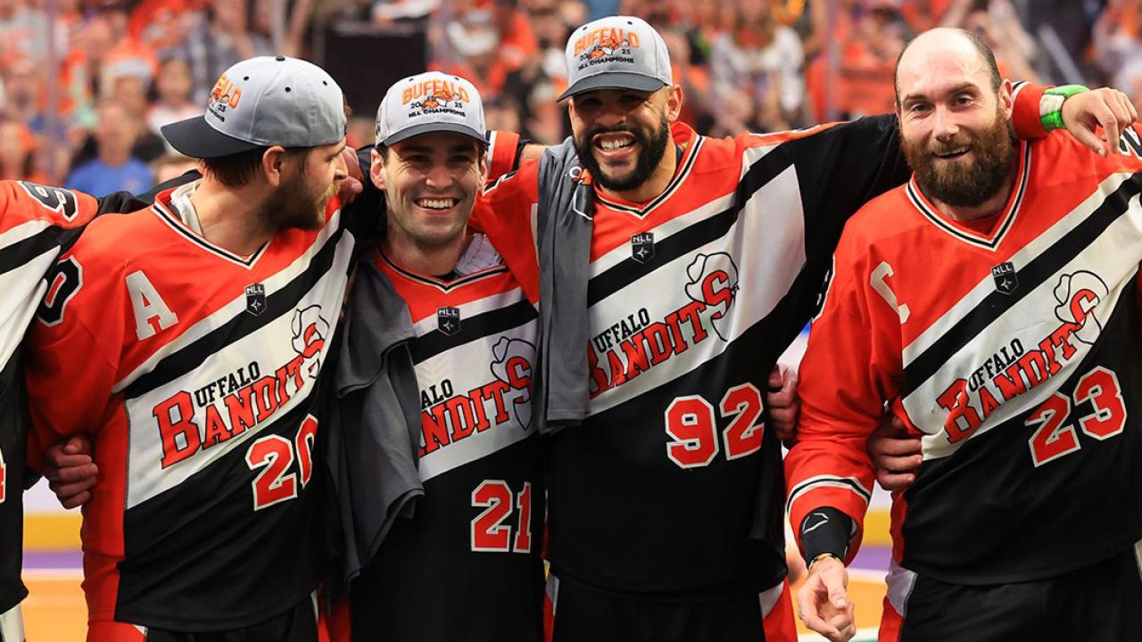 Four members of the Buffalo Bandits.