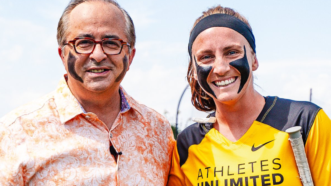 Kylie Ohlmiller scored six goals Thursday to tie an Athletes Unlimited single-game record. Joe Beninati wore Ohlmiller's signature eye black the following game.