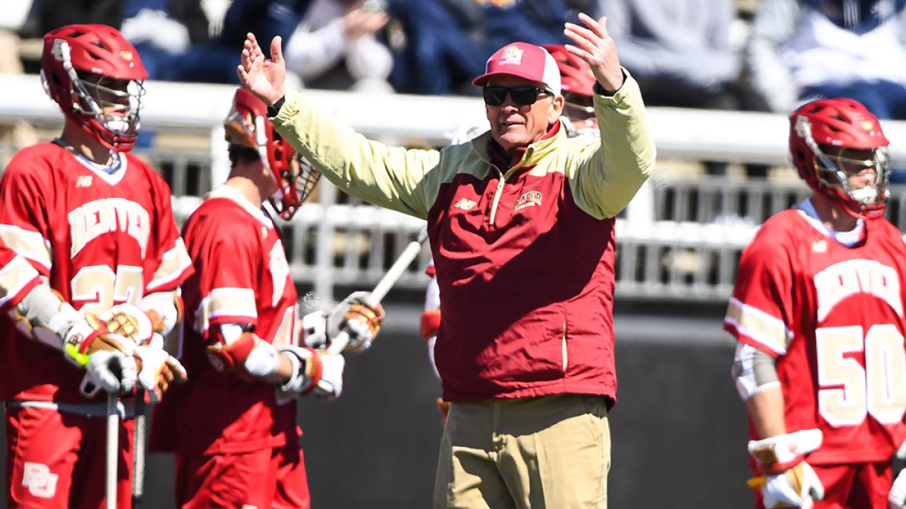 Bill Tierney coaching Denver