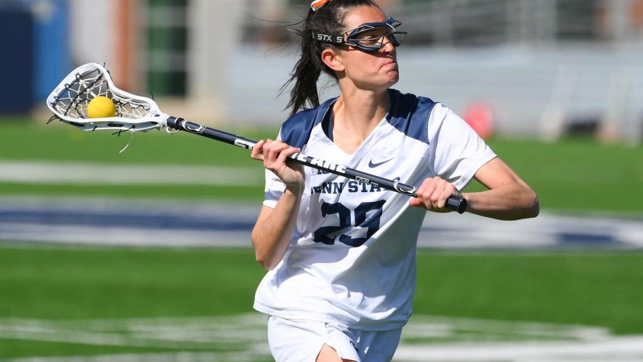 Brooke Barger scored once in Penn State's 12-7 win over Maryland.