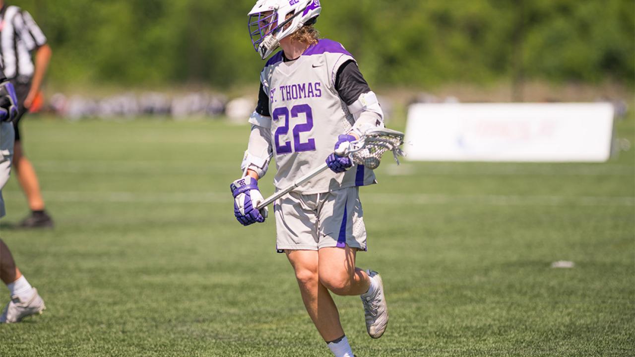 Cabe Maskevich had one goal and two assists in a 15-12 win over Minnesota.