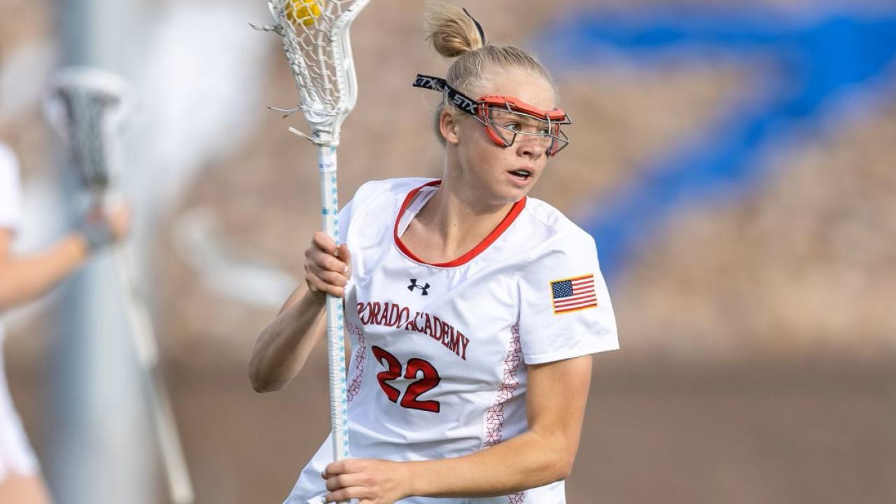 Charlotte Corkins finished 2023 with 35 goals, 26 assists, 11 caused turnovers and 59 draw controls.