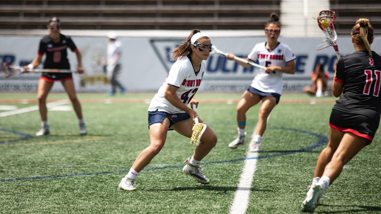 Clare Levy is an All-American defender and a key to Stony Brook's zone defense.