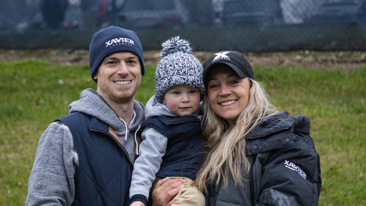 Matt Zink and Meg Decker with their son, Jaxon.