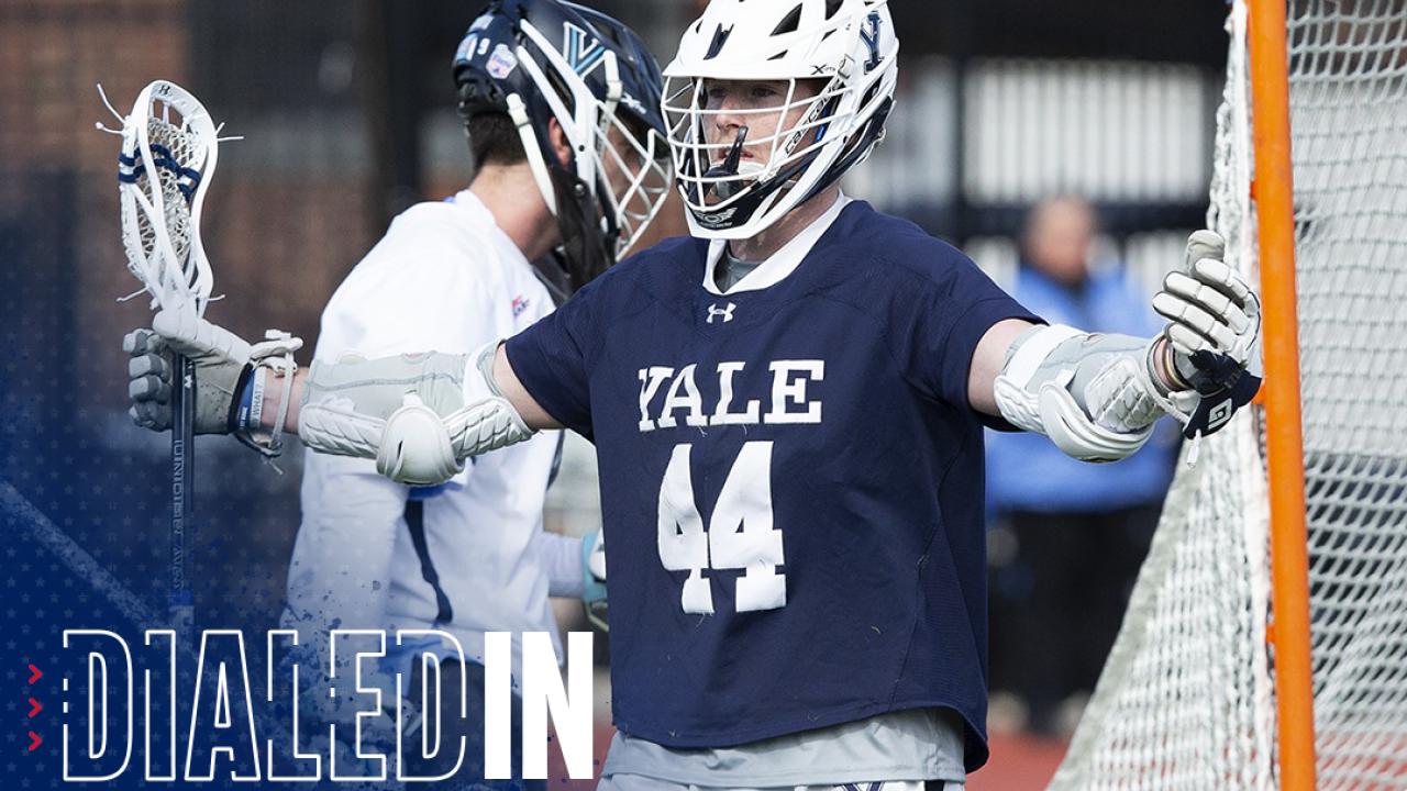 Chris Lyons had a career-high nine goals as Yale beat Villanova 20-14 to open the season.