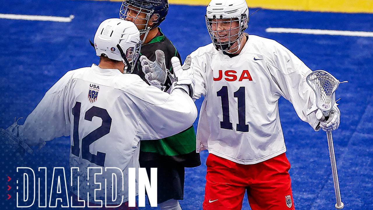 Cole and CJ Kirst celebrate a goal during last weekend's North American Invitational.