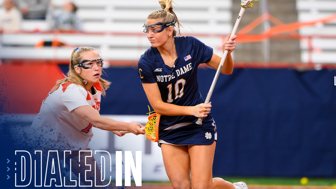 Madison Ahern led the Irish at Butler