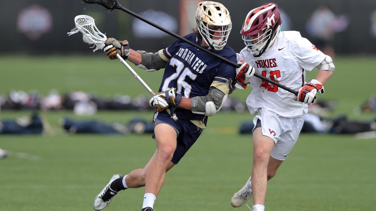 Georgia Tech and Virginia Tech are tied atop the final MCLA Division I Coaches Poll of the regular season.