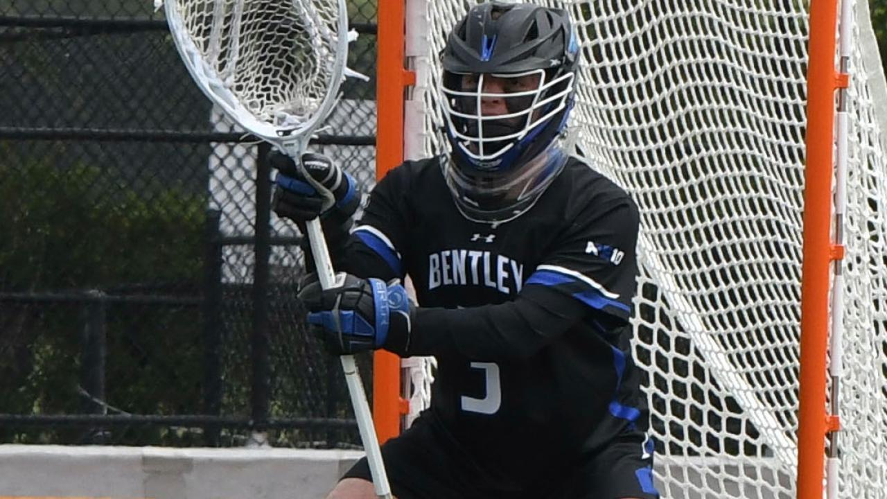 Jackson Tinsley made 14 saves in Bentley's win over Adelphi.