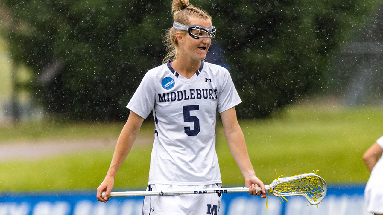 Jane Earley won her third Division III national championship with Middlebury in 2023.