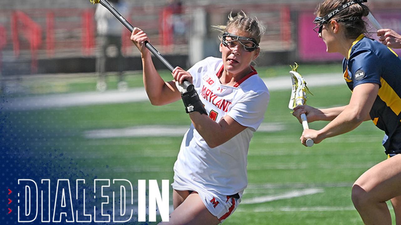 Kori Edmondson and Maryland improved to 25-0 all time against Johns Hopkins on Wednesday.