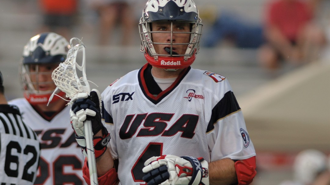 Hall of Fame inductee Kyle Sweeney with the 2006 U.S. Men's National Team