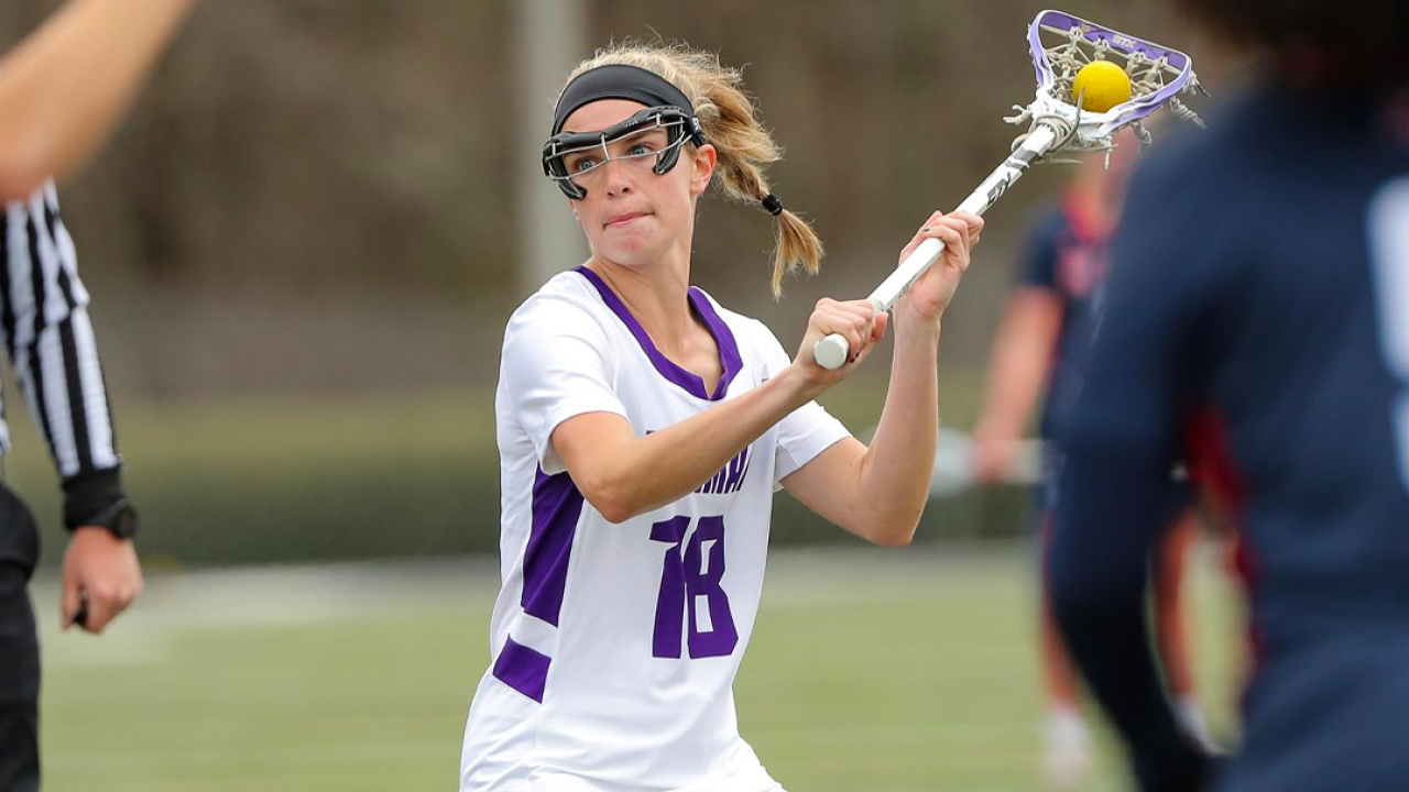 Lauren Farber pictured during her playing days at Furman. She was a midfielder from 2019-22.
