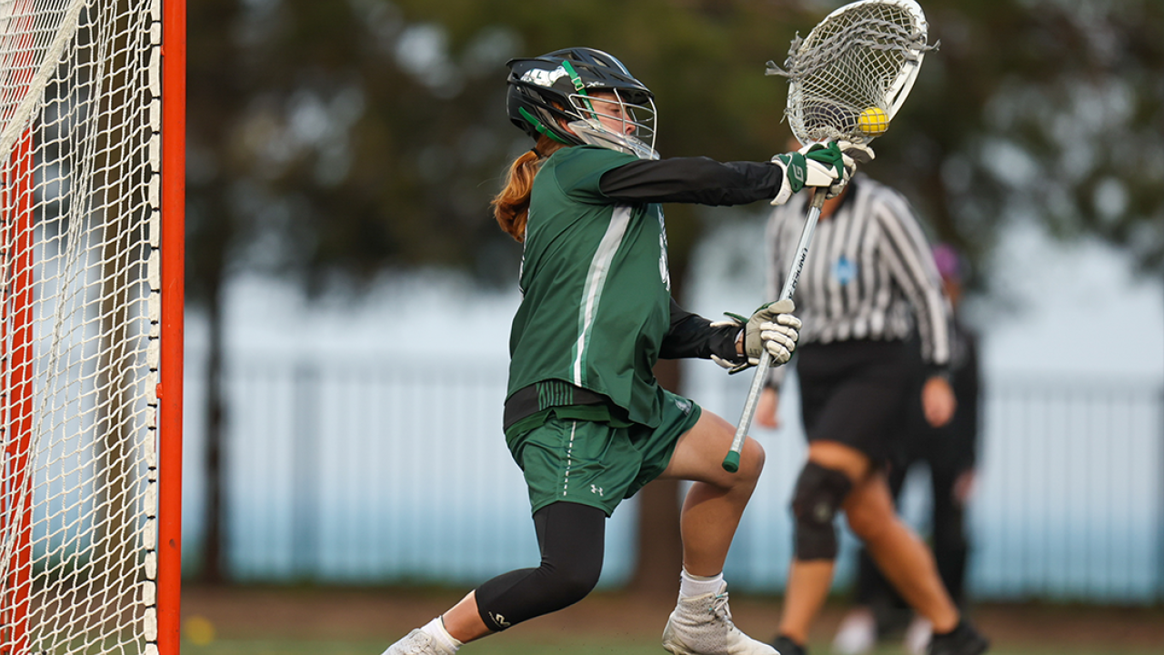 Lauren Spence finished fifth nationally in save percentage (.520) in 2023.