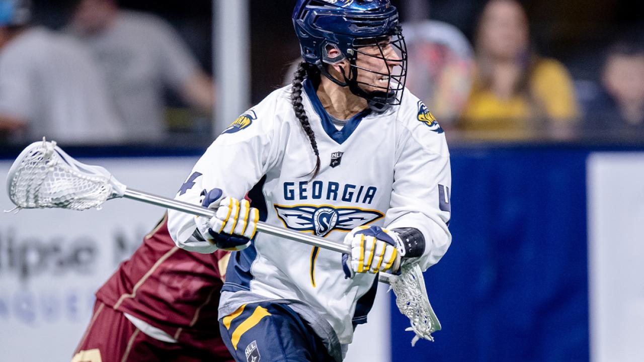 Lyle Thompson had a game-high 12 points in Georgia's 20-4 win over Albany.