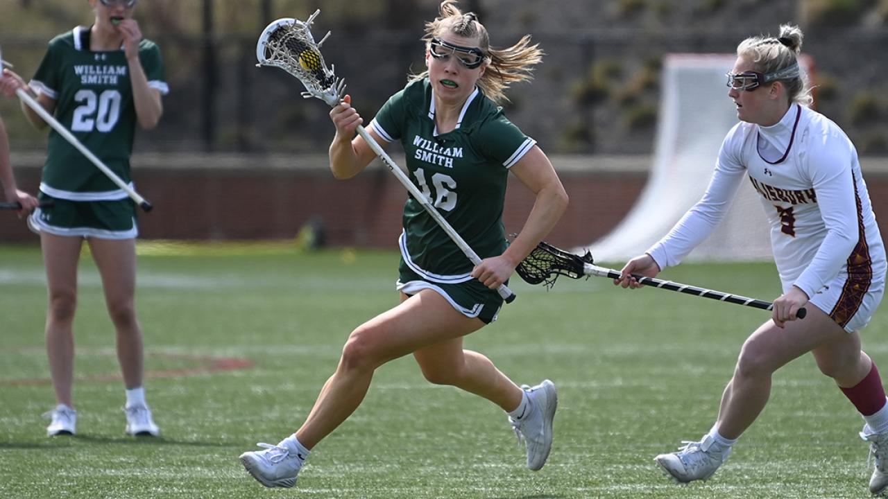 Maddie Montgomery is a first-team All-American midfielder.