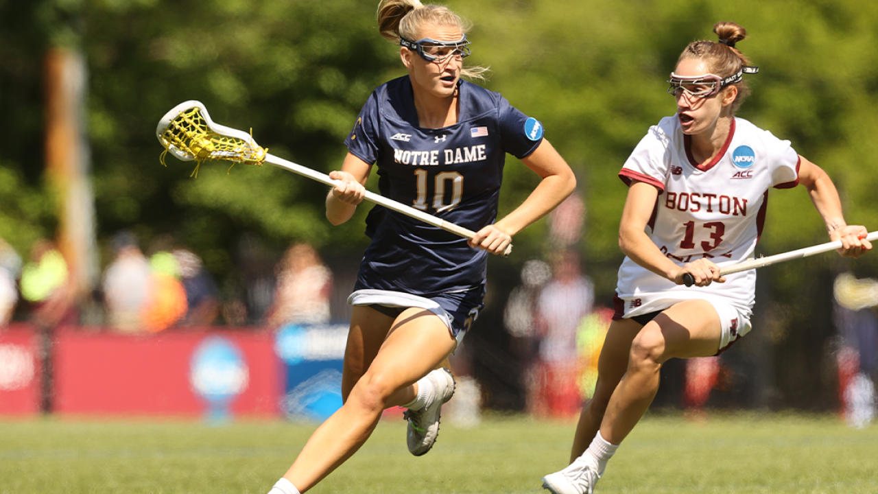 Madison Ahern and Notre Dame had a successful 2023 season but fell to Boston College three times.