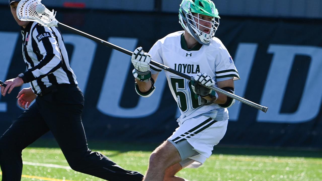 Matt Hughes picked up seven ground balls against Johns Hopkins and now has 12 through two games.