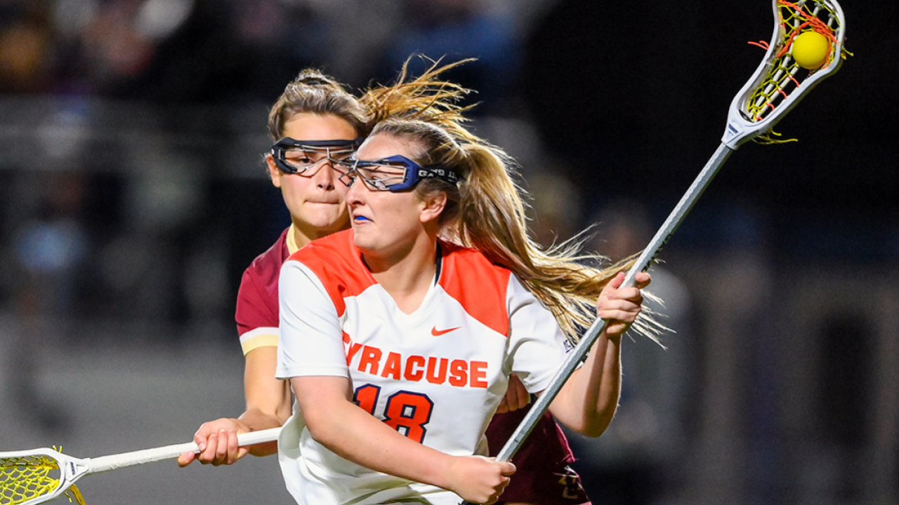Meaghan Tyrrell's 397 career points are the most in Syracuse history. She surpassed Katie Rowan in a loss to Boston College.