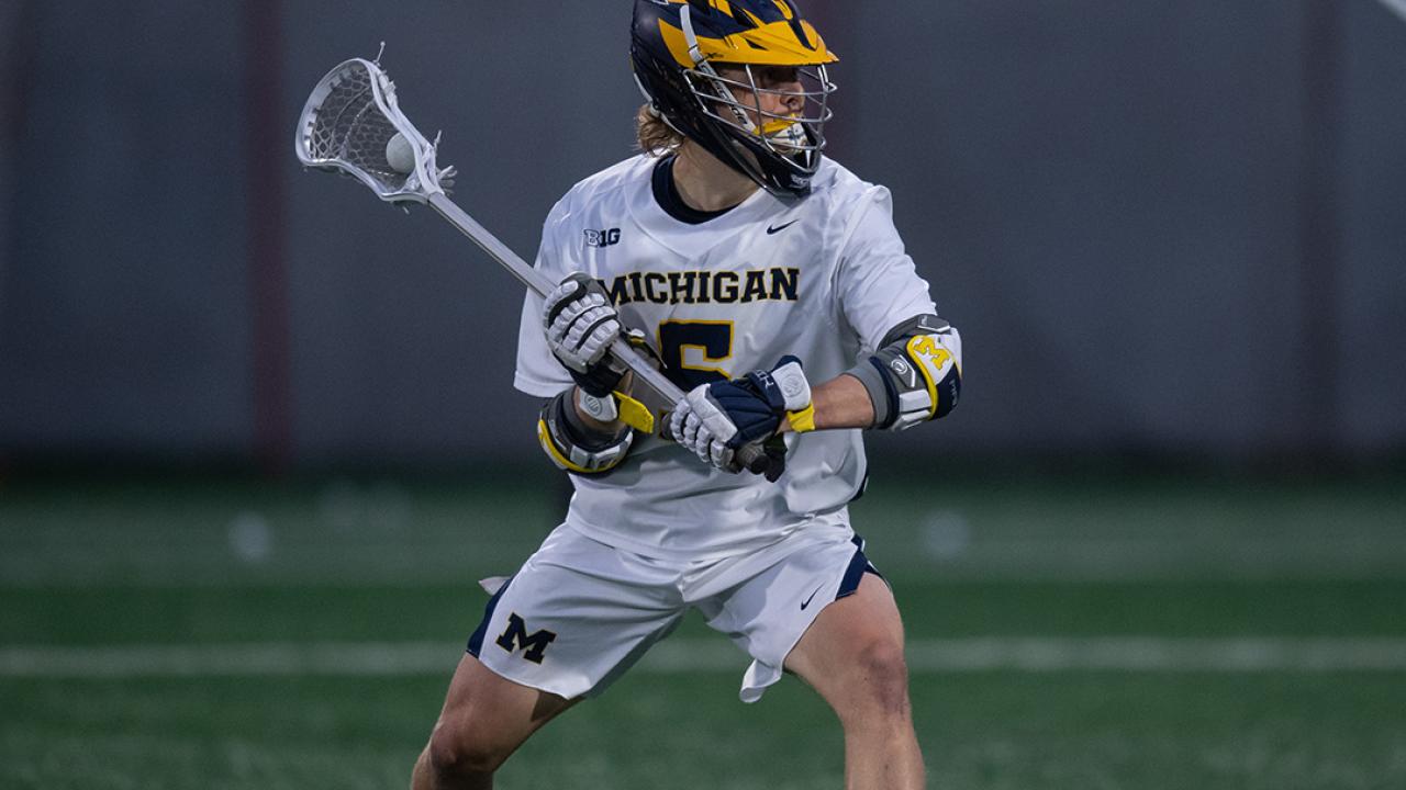 Michael Boehm scored eight goals on 10 shots in a win over Ohio State.