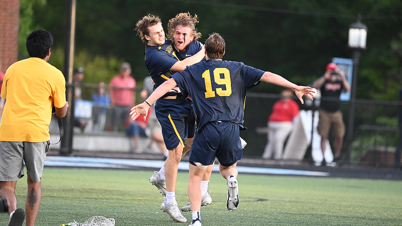 Michigan captured the Big Ten title to clinch an NCAA tournament berth for the first time.