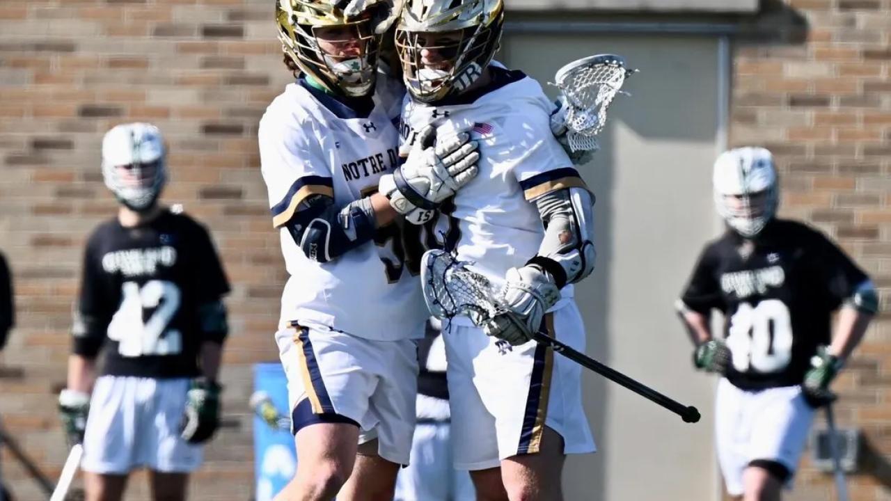 Notre Dame men's lacrosse.