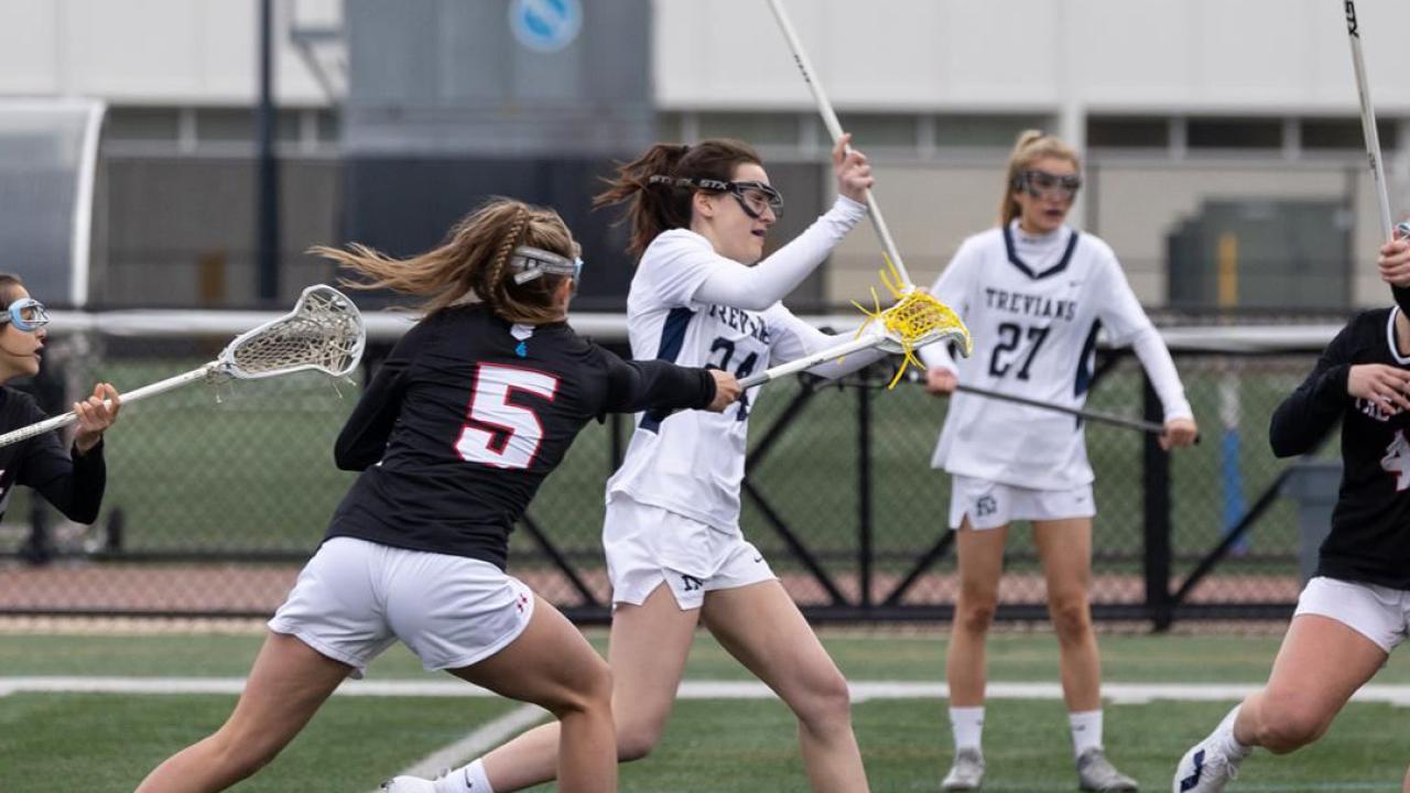 new trier girls lacrosse action