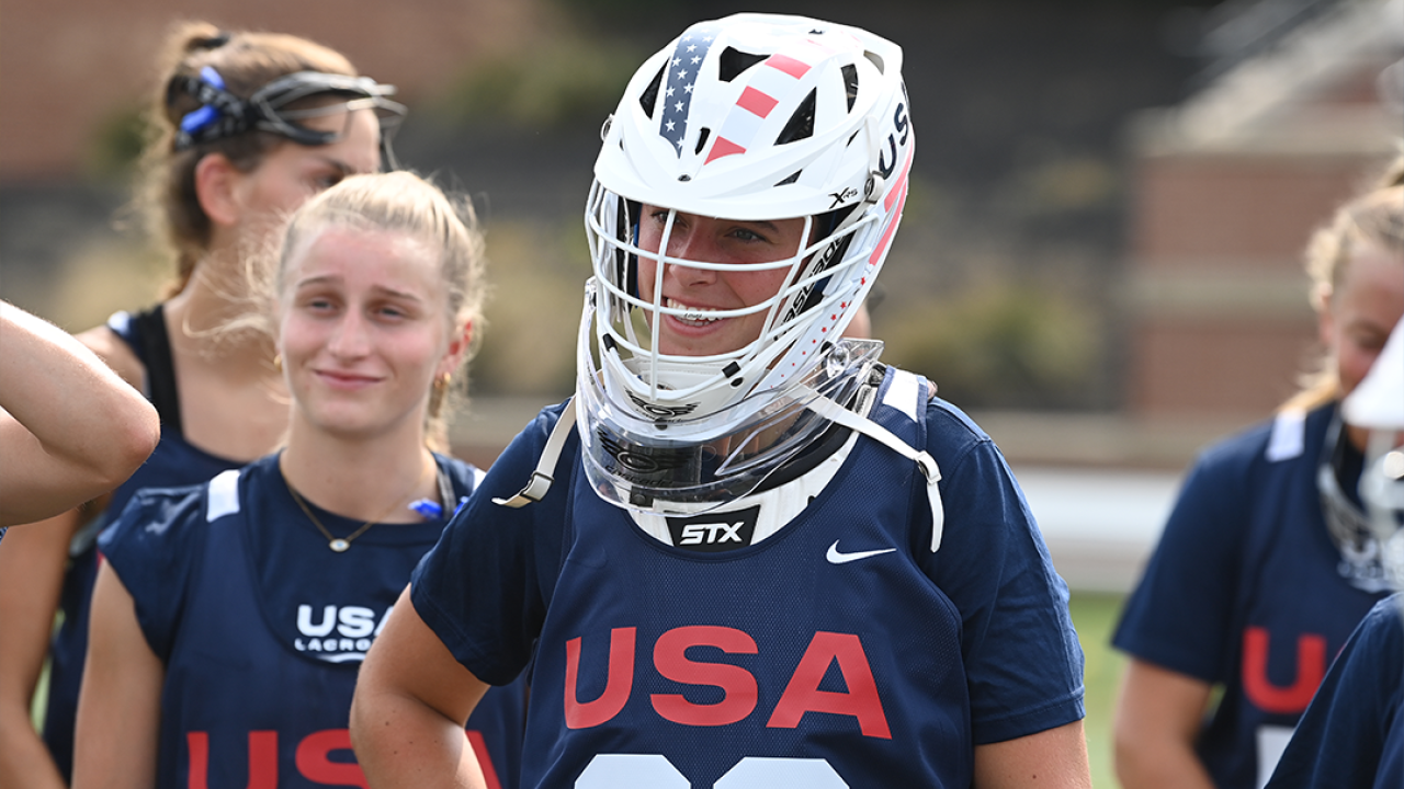 Shea Dolce (Boston College) is one of four goalies on the U.S. U20 women's training roster that attended training camp at USA Lacrosse headquarters from Aug. 21-23.