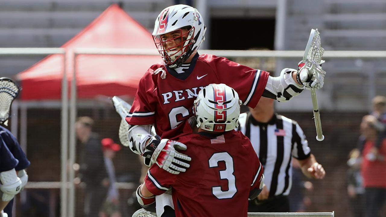 Tynan Walsh scored four goals, including the game-winner, as Penn rallied late and then held off Yale 17-16 in a wild Ivy League game.